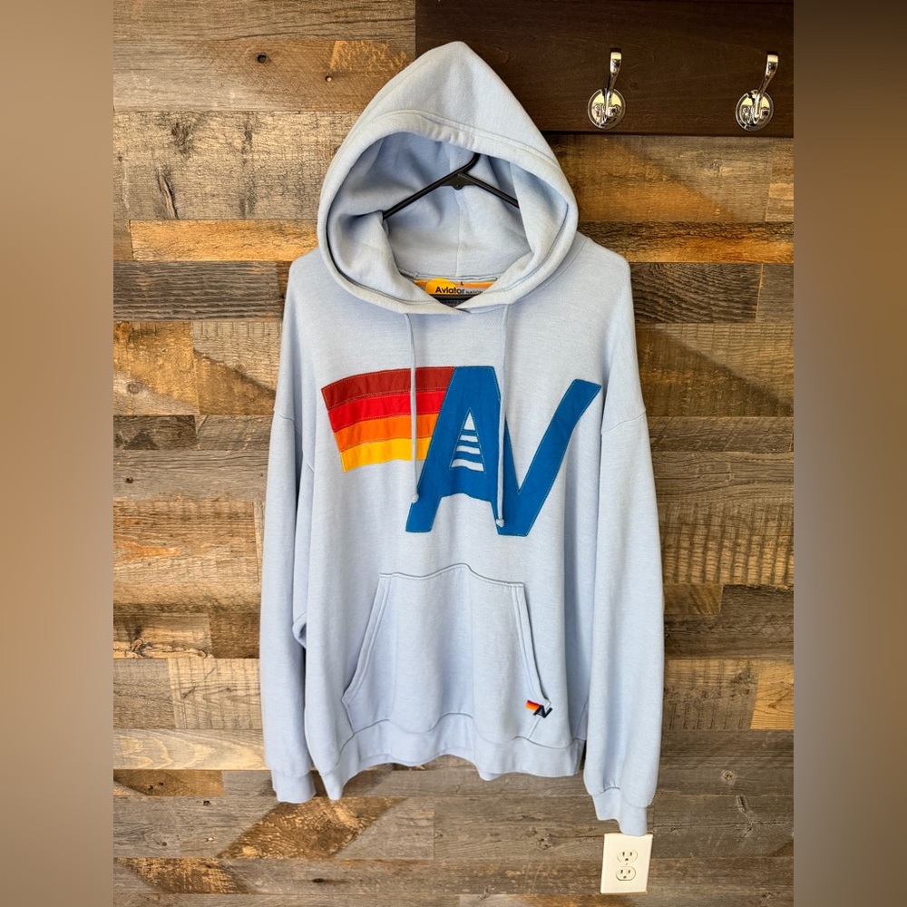 Aviator Nation Ice Logo Stitch Hoodie